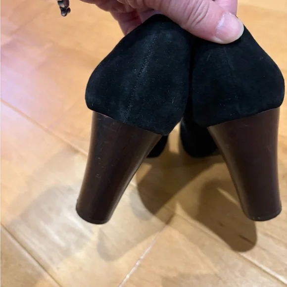 Missoni Target suede block heel pump shoe black sz 7.5 - Picture 5 of 8